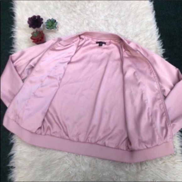 Aqua Embroidered Pink Bomber Jacket - Picture 10 of 14